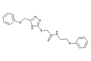 N-(2-phenoxyethyl)-2-[[5-(phenoxymethyl)-4H-1,2,4-triazol-3-yl]thio]acetamide