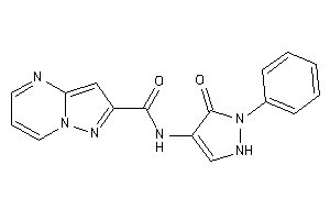 N-(5-keto-1-phenyl-3-pyrazolin-4-yl)pyrazolo[1,5-a]pyrimidine-2-carboxamide