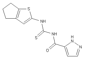 Image of N-(5,6-dihydro-4H-cyclopenta[b]thiophen-2-ylthiocarbamoyl)-1H-pyrazole-5-carboxamide