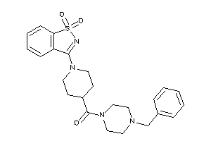 (4-benzylpiperazino)-[1-(1,1-diketo-1,2-benzothiazol-3-yl)-4-piperidyl]methanone