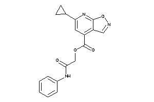 6-cyclopropylisoxazolo[5,4-b]pyridine-4-carboxylic Acid (2-anilino-2-keto-ethyl) Ester