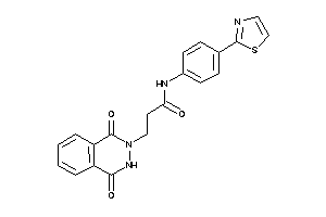 3-(1,4-diketo-3H-phthalazin-2-yl)-N-(4-thiazol-2-ylphenyl)propionamide