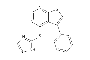 5-phenyl-4-(1H-1,2,4-triazol-5-ylthio)thieno[2,3-d]pyrimidine