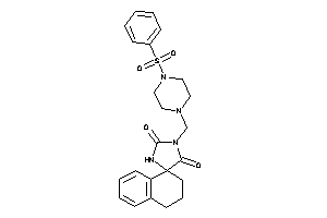 3-[(4-besylpiperazino)methyl]spiro[imidazolidine-5,1'-tetralin]-2,4-quinone