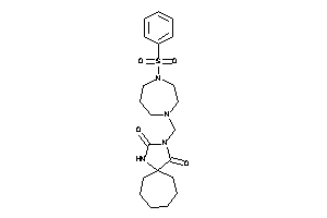 3-[(4-besyl-1,4-diazepan-1-yl)methyl]-1,3-diazaspiro[4.6]undecane-2,4-quinone