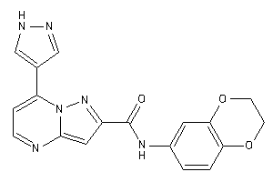 N-(2,3-dihydro-1,4-benzodioxin-6-yl)-7-(1H-pyrazol-4-yl)pyrazolo[1,5-a]pyrimidine-2-carboxamide