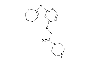 1-piperazino-2-(5,6,7,8-tetrahydrobenzothiopheno[2,3-d]pyrimidin-4-ylthio)ethanone