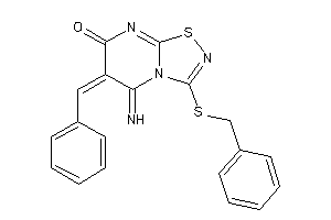 Image of 6-benzal-3-(benzylthio)-5-imino-[1,2,4]thiadiazolo[4,5-a]pyrimidin-7-one