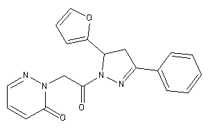 2-[2-[5-(2-furyl)-3-phenyl-2-pyrazolin-1-yl]-2-keto-ethyl]pyridazin-3-one