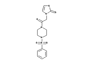 3-[2-(4-besylpiperazino)-2-keto-ethyl]-4-thiazolin-2-one