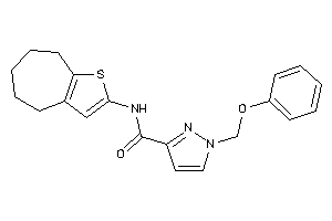 1-(phenoxymethyl)-N-(5,6,7,8-tetrahydro-4H-cyclohepta[b]thiophen-2-yl)pyrazole-3-carboxamide