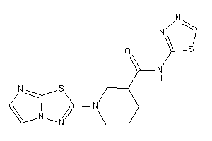 1-imidazo[2,1-b][1,3,4]thiadiazol-2-yl-N-(1,3,4-thiadiazol-2-yl)nipecotamide