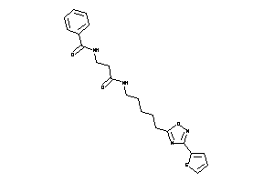 N-[3-keto-3-[5-[3-(2-thienyl)-1,2,4-oxadiazol-5-yl]pentylamino]propyl]benzamide