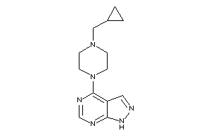 4-[4-(cyclopropylmethyl)piperazino]-1H-pyrazolo[3,4-d]pyrimidine