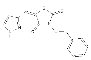 3-phenethyl-5-(1H-pyrazol-3-ylmethylene)-2-thioxo-thiazolidin-4-one