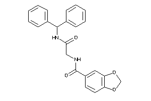 N-[2-(benzhydrylamino)-2-keto-ethyl]-piperonylamide