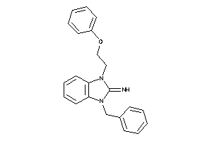 Image of [1-benzyl-3-(2-phenoxyethyl)benzimidazol-2-ylidene]amine