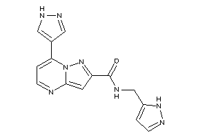 7-(1H-pyrazol-4-yl)-N-(1H-pyrazol-5-ylmethyl)pyrazolo[1,5-a]pyrimidine-2-carboxamide