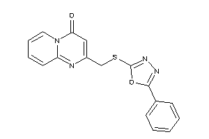 Image of 2-[[(5-phenyl-1,3,4-oxadiazol-2-yl)thio]methyl]pyrido[1,2-a]pyrimidin-4-one