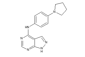 1H-pyrazolo[3,4-d]pyrimidin-4-yl-(4-pyrrolidinophenyl)amine