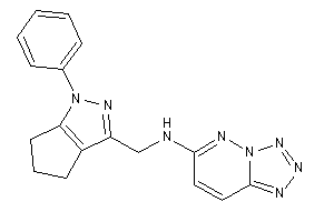 (1-phenyl-5,6-dihydro-4H-cyclopenta[c]pyrazol-3-yl)methyl-(tetrazolo[5,1-f]pyridazin-6-yl)amine