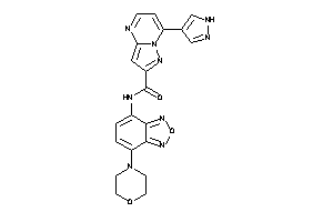 N-(7-morpholinobenzofurazan-4-yl)-7-(1H-pyrazol-4-yl)pyrazolo[1,5-a]pyrimidine-2-carboxamide