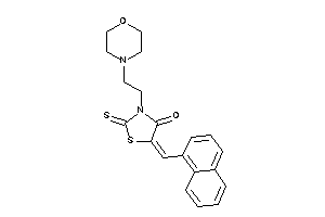 3-(2-morpholinoethyl)-5-(1-naphthylmethylene)-2-thioxo-thiazolidin-4-one