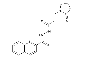 N'-[3-(2-ketothiazolidin-3-yl)propanoyl]quinaldohydrazide