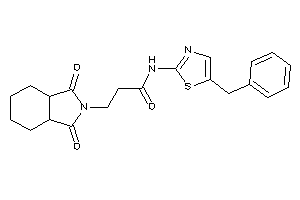 N-(5-benzylthiazol-2-yl)-3-(1,3-diketo-3a,4,5,6,7,7a-hexahydroisoindol-2-yl)propionamide