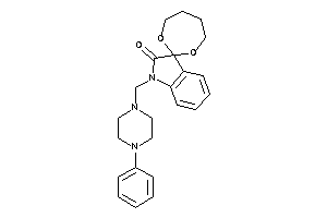 1'-[(4-phenylpiperazino)methyl]spiro[1,3-dioxepane-2,3'-indoline]-2'-one