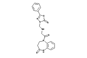Image of 1-[2-[(5-phenyl-2-thioxo-1,3,4-oxadiazol-3-yl)methylamino]acetyl]-3,5-dihydro-2H-1,5-benzodiazepin-4-one
