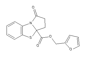 Image of 1-keto-2,3-dihydropyrrolo[2,1-b][1,3]benzothiazole-3a-carboxylic Acid 2-furfuryl Ester