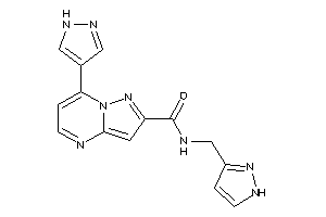 7-(1H-pyrazol-4-yl)-N-(1H-pyrazol-3-ylmethyl)pyrazolo[1,5-a]pyrimidine-2-carboxamide