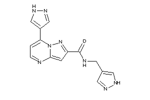 7-(1H-pyrazol-4-yl)-N-(1H-pyrazol-4-ylmethyl)pyrazolo[1,5-a]pyrimidine-2-carboxamide