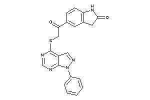 5-[2-[(1-phenylpyrazolo[3,4-d]pyrimidin-4-yl)thio]acetyl]oxindole