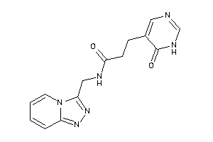 3-(6-keto-1H-pyrimidin-5-yl)-N-([1,2,4]triazolo[4,3-a]pyridin-3-ylmethyl)propionamide