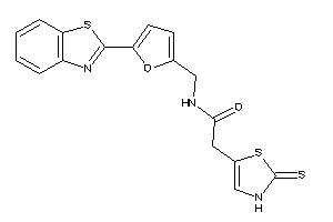 N-[[5-(1,3-benzothiazol-2-yl)-2-furyl]methyl]-2-(2-thioxo-4-thiazolin-5-yl)acetamide