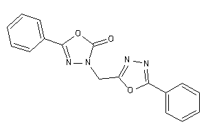 5-phenyl-3-[(5-phenyl-1,3,4-oxadiazol-2-yl)methyl]-1,3,4-oxadiazol-2-one