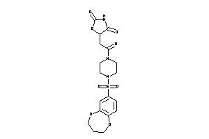 5-[2-[4-(3,4-dihydro-2H-1,5-benzodioxepin-7-ylsulfonyl)piperazino]-2-keto-ethyl]thiazolidine-2,4-quinone