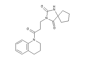 3-[3-(3,4-dihydro-2H-quinolin-1-yl)-3-keto-propyl]-1,3-diazaspiro[4.4]nonane-2,4-quinone