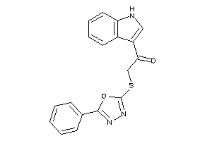 1-(1H-indol-3-yl)-2-[(5-phenyl-1,3,4-oxadiazol-2-yl)thio]ethanone