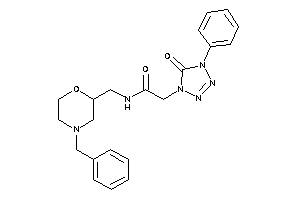 Image of N-[(4-benzylmorpholin-2-yl)methyl]-2-(5-keto-4-phenyl-tetrazol-1-yl)acetamide