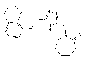 1-[[5-(4H-1,3-benzodioxin-8-ylmethylthio)-4H-1,2,4-triazol-3-yl]methyl]azepan-2-one