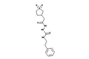 1-[[2-(1,1-diketothiolan-3-yl)acetyl]amino]-3-phenethyl-urea