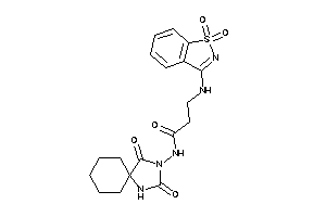 3-[(1,1-diketo-1,2-benzothiazol-3-yl)amino]-N-(2,4-diketo-1,3-diazaspiro[4.5]decan-3-yl)propionamide