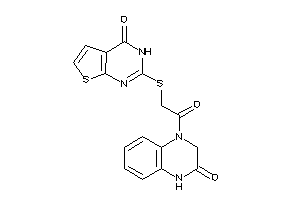 2-[[2-keto-2-(3-keto-2,4-dihydroquinoxalin-1-yl)ethyl]thio]-3H-thieno[2,3-d]pyrimidin-4-one