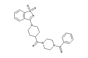 (4-benzoylpiperazino)-[1-(1,1-diketo-1,2-benzothiazol-3-yl)-4-piperidyl]methanone