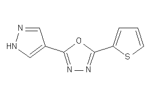 2-(1H-pyrazol-4-yl)-5-(2-thienyl)-1,3,4-oxadiazole