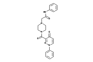 2-[4-(4-keto-1-phenyl-pyridazine-3-carbonyl)piperazino]-N-phenyl-acetamide