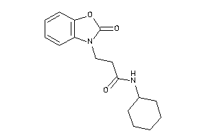 N-cyclohexyl-3-(2-keto-1,3-benzoxazol-3-yl)propionamide